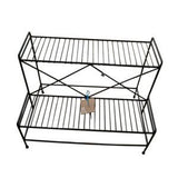 Camal No.201 Black Flower Stand (30L x 20W x 22.5H)