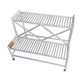 Camal No.201 White Flower Stand (30L x 20W x 22.5H) - Obbo.SG