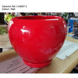 Ceramic Pot 14007-1 Red (19.5cm¯ x 20cmH)
