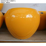 Ceramic Pot 14007-1 Yellow (19.5cm¯ x 20cmH)