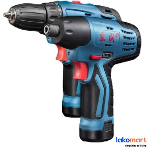DONGCHENG Cordless Combo Kit 12V 2.0A [DCKIT01] DCPL02-8 Cordless Impact Driver + DCJZ10-10 Cordless Driver Drill - Obbo.SG