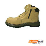 D&D 08878 Zip Laced Up Mid Cut Safety Footwear - Obbo.SG