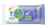 Dettol Anti Bacterial Soap Sensitiveitive Wet Wipes 10s - Obbo.SG