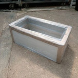 FG013 White Fiber Planter Pot  (75cmL x 30cmW x 30cmH) - Obbo.SG