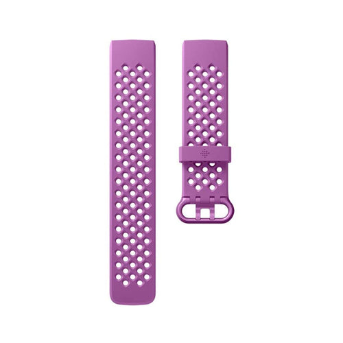 Fitbit Charge 3 Accessory Sport Band, Berry, Large - Obbo.SG