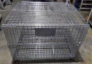FOLDABLE WIRE MESH CAGE WITH TOP COVER - Obbo.SG