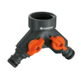 G-938 Gardena Twin Tap Connector 21mm (G 1/2)