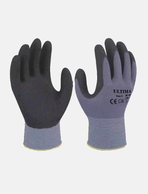 ULTIMA Nitrile Palm Coated Nylon Glove - Obbo.SG