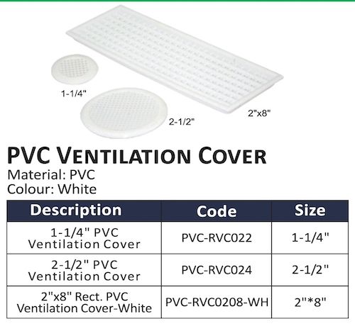 Furniture Ventilation Pvc Round Cover - Obbo.SG