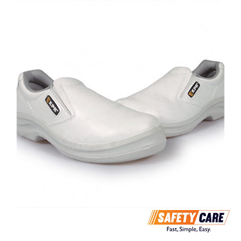 KPR O-807 White Low Cut Slip On Safety Footwear - Obbo.SG