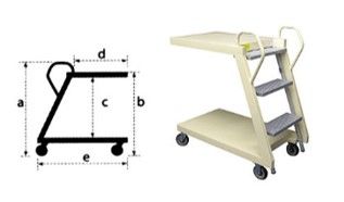 LADDER TROLLEY 3 STEP (LT-3) - Obbo.SG