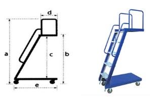 LADDER TROLLEY 5 STEP (LT-5) - Obbo.SG