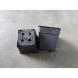 No.501 PE Black Plastic Square Pot (8.5cmL x 8.5cmW x 8.5cmH)