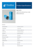 Lube Filter, Spin-on Full Flow Donaldson Blue - P167670 - Obbo.SG