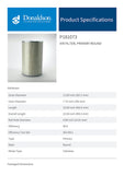 Air Filter, Primary Round - P181073 - Obbo.SG