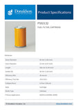 Fuel Filter, Cartridge - P502132 - Obbo.SG