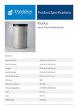 Air Filter, Primary Round - P526415 - Obbo.SG