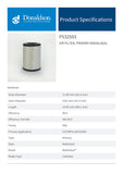 Air Filter, Primary Radialseal - P532503 - Obbo.SG