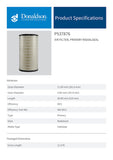 Air Filter, Primary Radialseal - P537876 - Obbo.SG