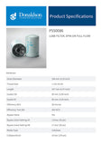 Lube Filter, Spin-on Full Flow - P550086 - Obbo.SG