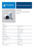 Fuel Filter, Water Separator Spin-on - P550106 - Obbo.SG