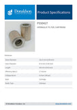 Hydraulic Filter, Cartridge - P550427 - Obbo.SG