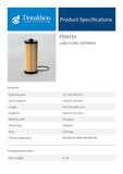 Lube Filter, Cartridge - P550761 - Obbo.SG