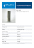 Hydraulic Filter, Cartridge - P551210 - Obbo.SG