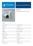 Lube Filter, Spin-on Full Flow - P551670 - Obbo.SG