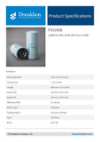 Lube Filter, Spin-on Full Flow - P551808 - Obbo.SG