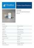 Fuel Filter, Water Separator Spin-on - P551864 - Obbo.SG