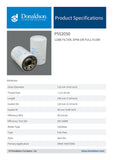 Lube Filter, Spin-on Full Flow - P552050 - Obbo.SG