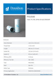 Fuel Filter, Spin-on Secondary - P553500 - Obbo.SG