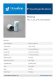 Fuel Filter, Spin-on Secondary - P556916 - Obbo.SG