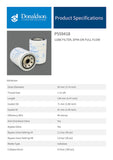 Lube Filter, Spin-on Full Flow - P559418 - Obbo.SG