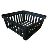 Black Plastic Square Net Pot (10″)