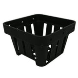 Black Plastic Square Net Pot (3″)