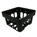 Black Plastic Square Net Pot (3.5″) - Obbo.SG