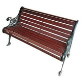 T08 Cast Iron Wooden Bench (5 ft L x 61cmW x 75cmH)