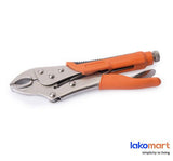 KENDO - Curved Jaw Locking Plier With Rubber Grip (125mm-225mm) - Obbo.SG