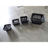 (3.5) Black Plastic Square Net Pot (8cmL x 4.5cmH) - Obbo.SG