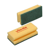 Vileda Green Pad/Sponge 7x15cm - (Pack Of 10)
