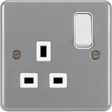 WPSS81BKO - Metal Switch Socket Outlet 13A 1G - Obbo.SG