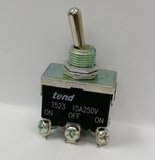 SW-T523B - T/Switch O/F/O (DPDT) 15A 250V 6Pin