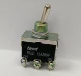 SW-T522B - T/Switch O/O (DPDT) 15A 250V 6Pin