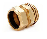 CW-25S - Amoured Cable Gland (Brass) 25mm - Obbo.SG