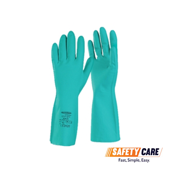 Workgard Unsupported Flocklined Nitrile Gloves - Obbo.SG