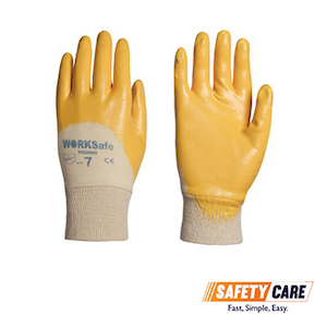 Worksafe Petrolsol PVC Cotton Lined Gloves - Obbo.SG