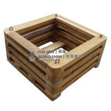Wooden Orchid Basket (6″L)