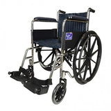 Lifeline Chrome Standard Wheelchair- 18" 7000/18 - Obbo.SG